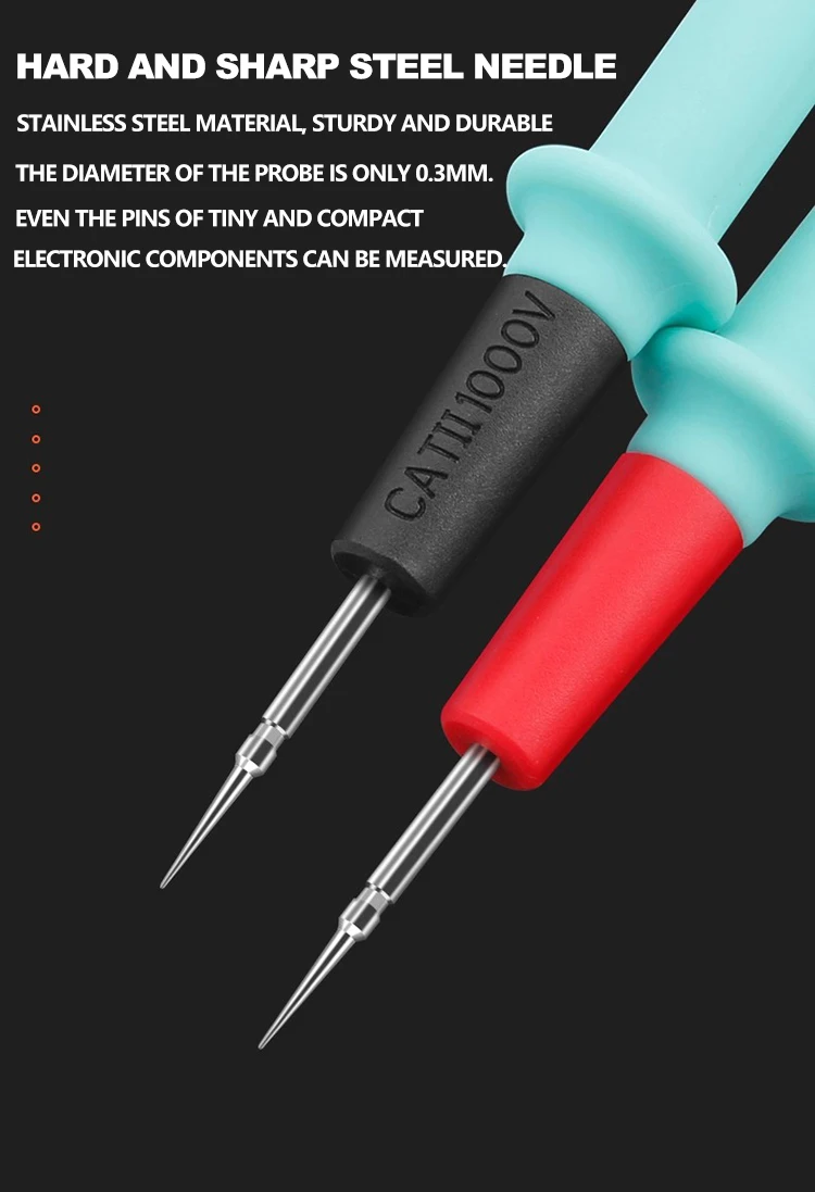 Digitale Multimeter Sonde Test Führt 1000V 10A Universal Nadelspitze Multi Meter Tester Blei Sonde Draht Stift Kabel – Detail 7