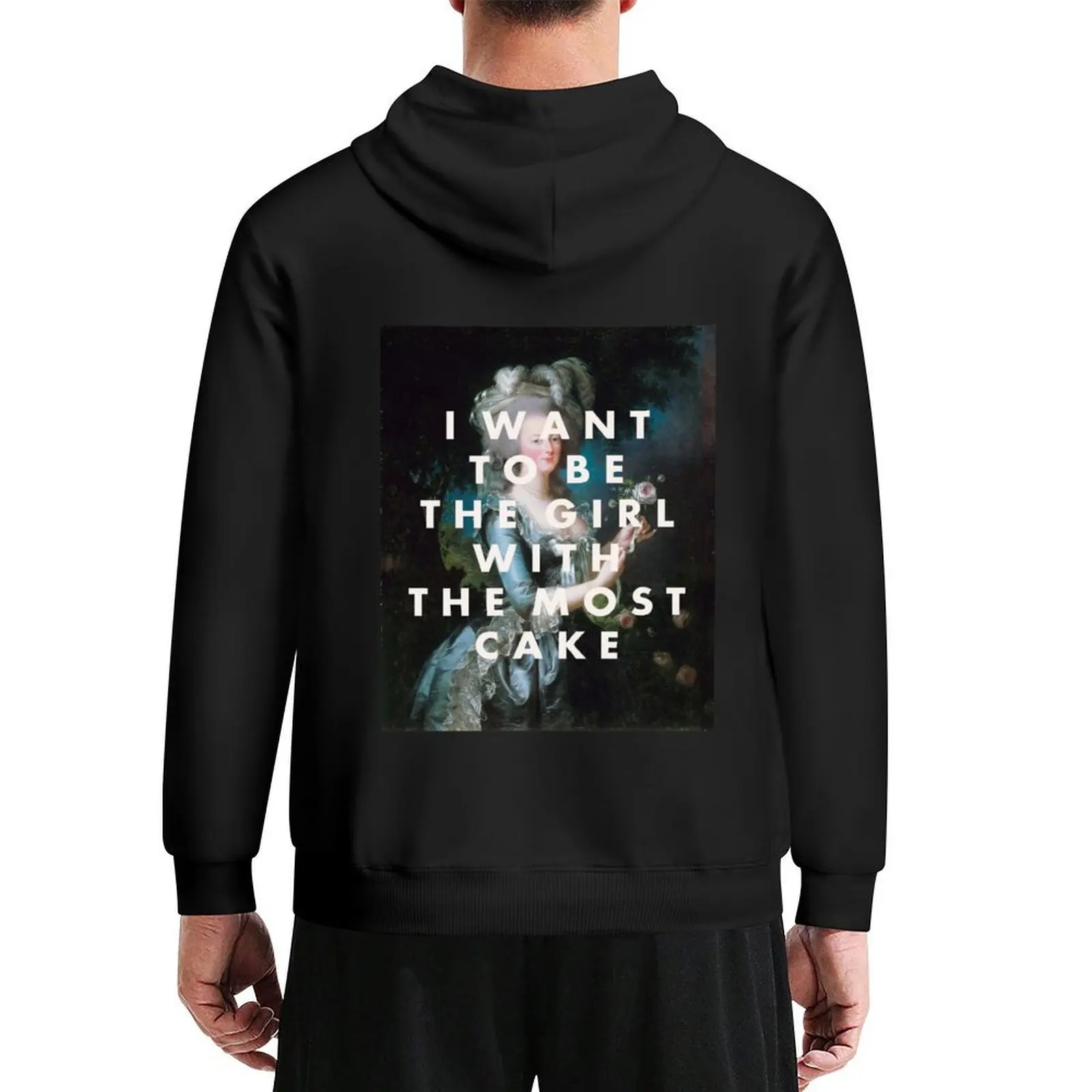 HOLE Band Print Song Lyrics Doll Sudadera con capucha ropa para hombres ropa coreana de otoño ropa coreana chándales