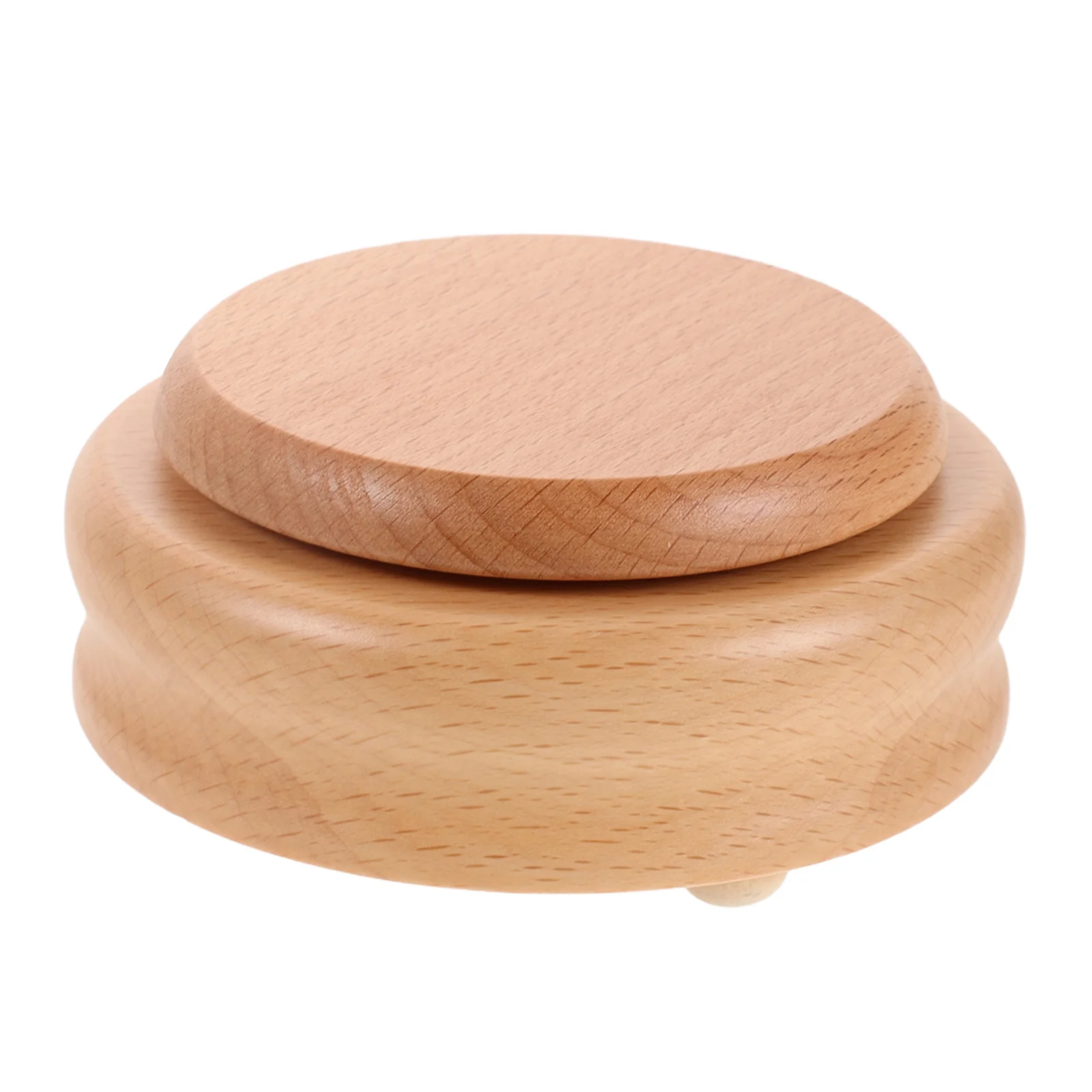 

DIY Music Box Base Rotating Platform 11x11x5cm Craft Accessories Smooth Surface Easy Windup Mechanism Unique Presents