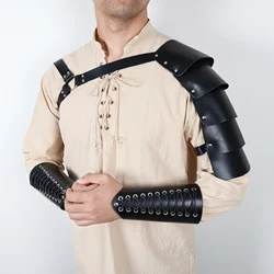 Medieval Shoulder Armor Vintage Embossed Sword Belt Bag Viking Style Arm Guard Knight Costume Cosplay Anime Accessories