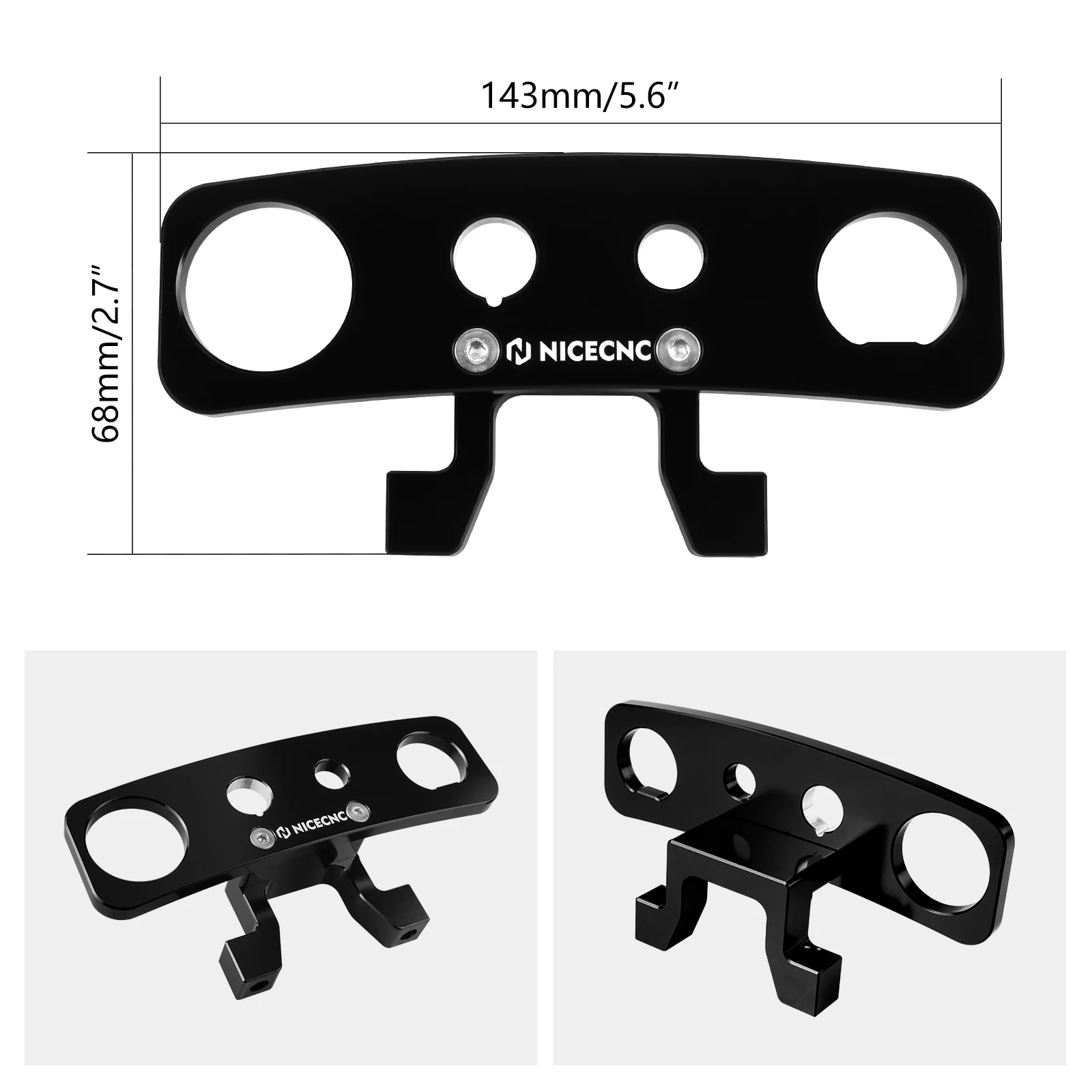 NICECNC For KTM EXC 300 2017-2023 Ignition Device Relocation Dash Kit For KTM EXC-F 350 450 XC-W 500 XCF-W Husqvarna TE300 FE450