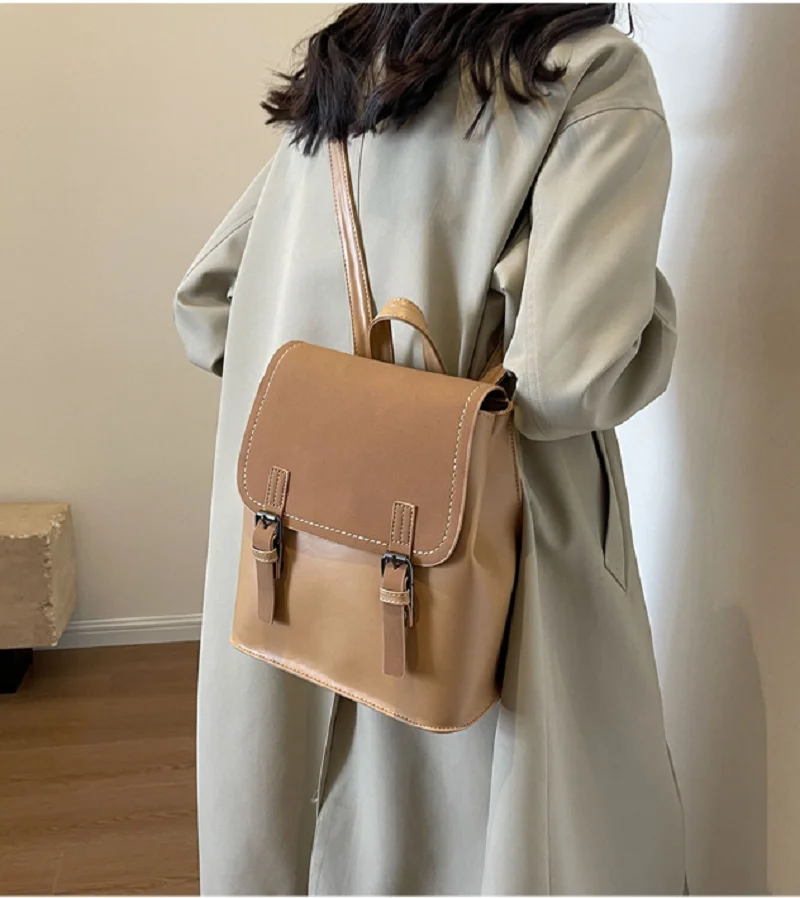 2025 New Women's Luxury Fashion High Quality Leather Backpacks Casual Travel Backpack Large Capacity Shoulder Bags Crossbody Bag