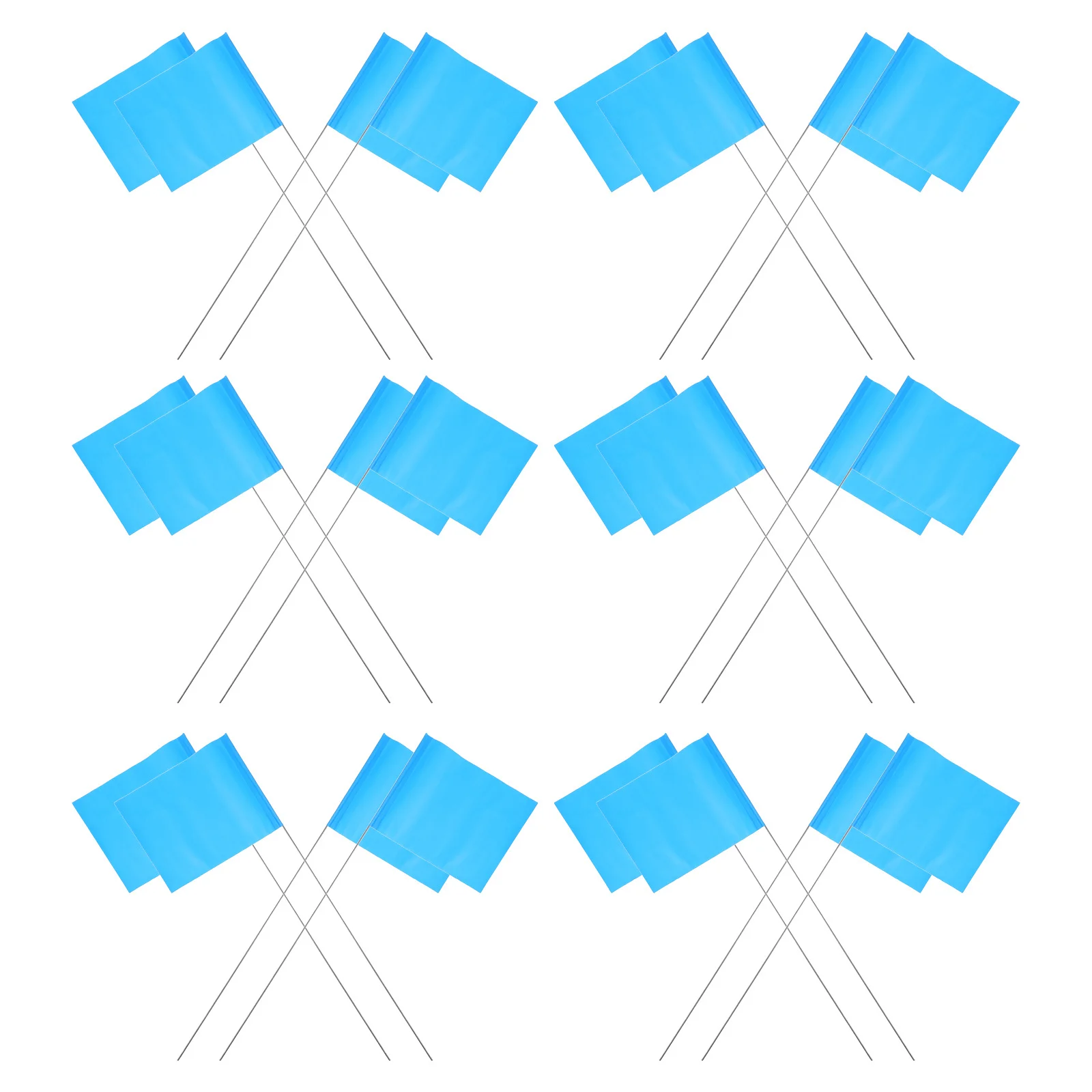 100 個のヤードワイヤーマーカーフラグヤード灌漑芝生マーカーフラグ建設調査安全警告庭の旗灌漑用