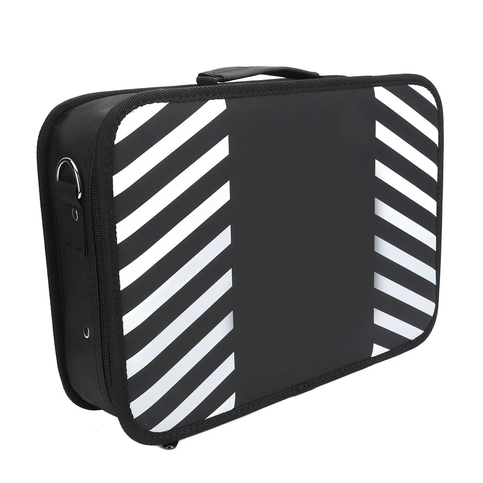 Portable Skull Pattern Barber Case - Multifunctional Haircut Tool Bag for Scissors, Combs & Clippers