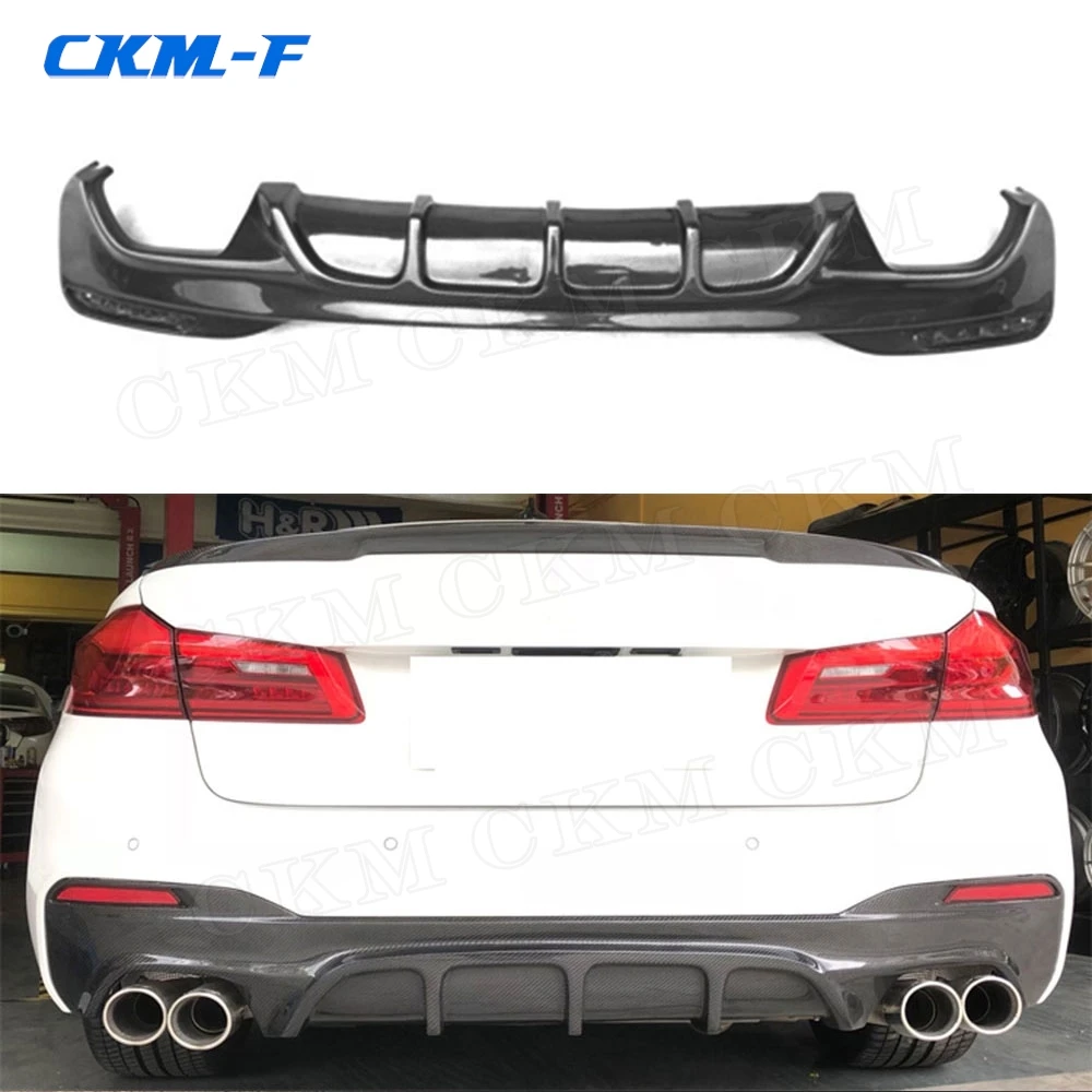 

5 Series Carbon Fiber Rear Bumper Lip Diffuser Spoiler Body Kits for BMW G30 G31 G38 M Tech 2017-2023 Bumper Guard Protector