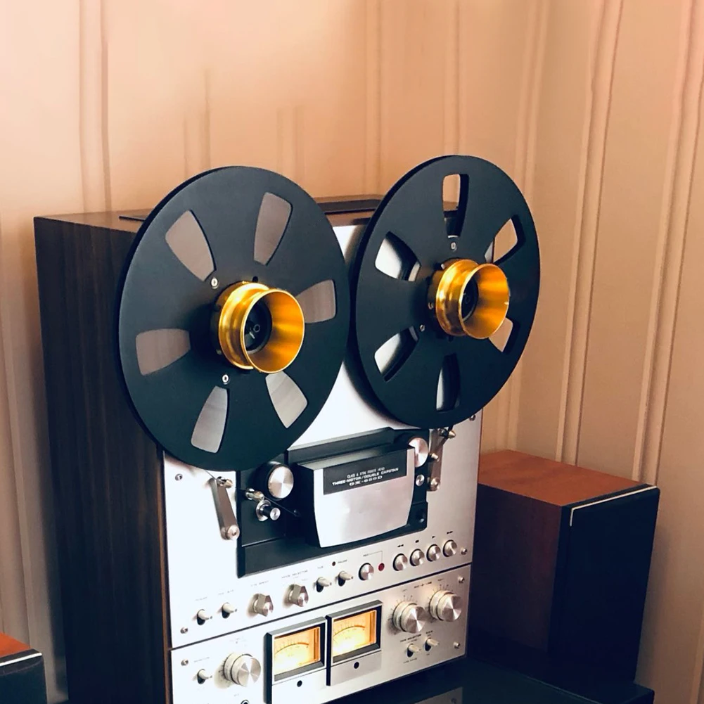 10.5 بوصة شريط تسجيل بكرة مقاومة الانحناء 6 فتحات مفتوحة لفة كاسيت مقاومة للاهتراء لاستبدال Studer ReVox/TEAC/BASF