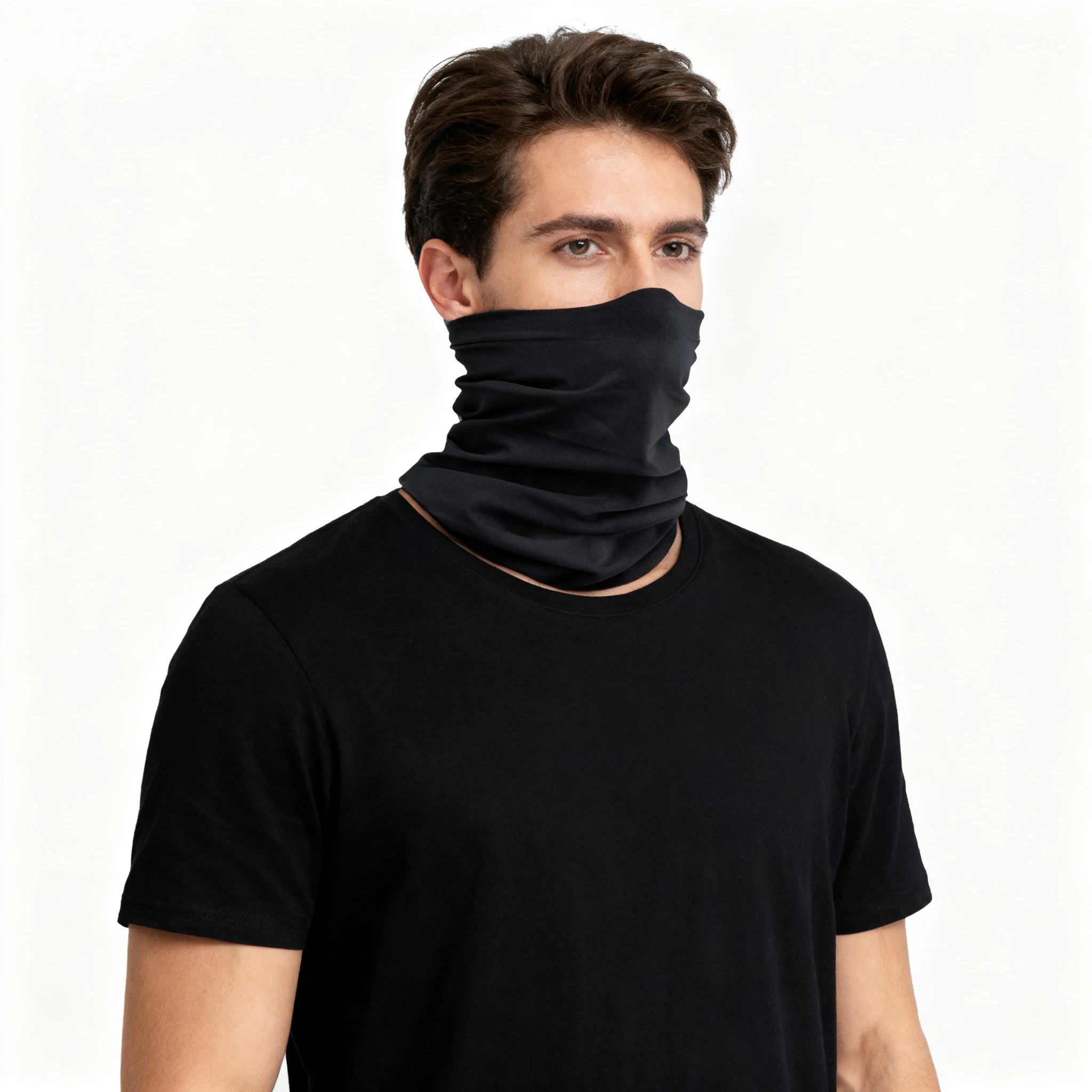 

6Pcs UV Protection Ice Silk Face Cover Neck Tube Outdoor Sports Bandana Scarf Breathable Hiking Scarf Neck Gaiter Bandana ﻿