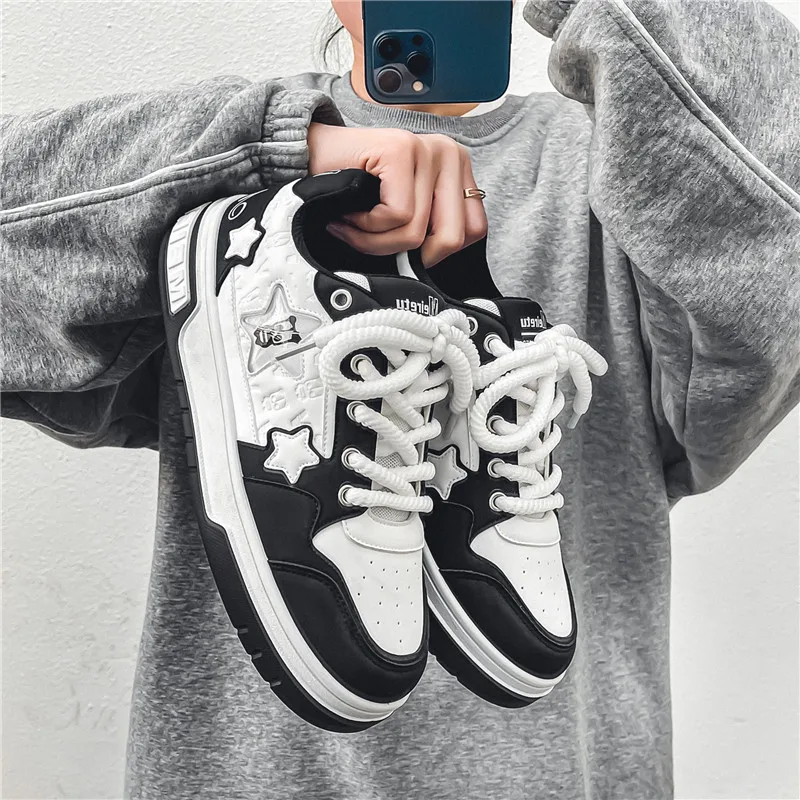 

Putian Men's Casual Sport Shoes Work Star Trendy Shoes Autumn Winter Seasonal Wear Resistant Rubber Outsole round Toe Fashion...