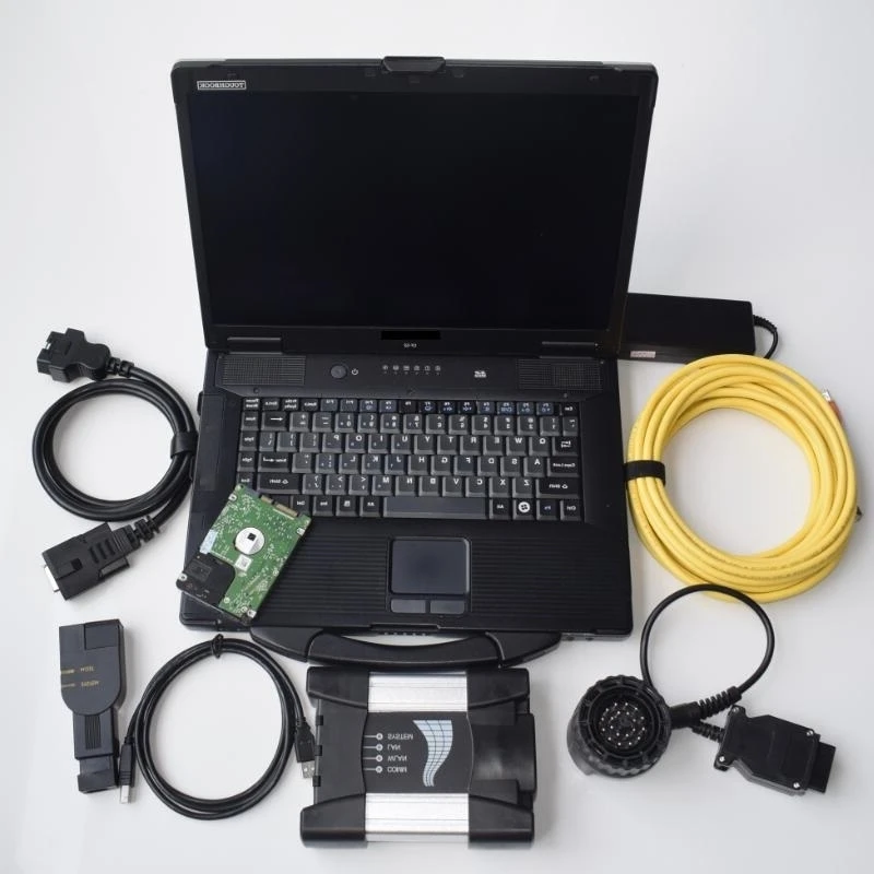 

2024 Auto Repair Diagnostic Tool 90% New Laptop CF52 (i5 4G) Computer 1TB HDD Multi-language Software ICOM NEXT A2+B+C Scanner