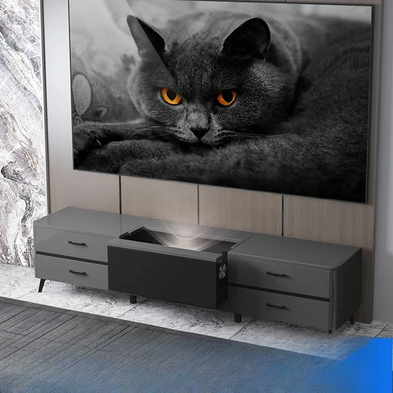 GZ-26  Front And Rear Telescopic Laser TV Cabinet Cinema Minimalist Smart Electric Tray Projector Cabinet