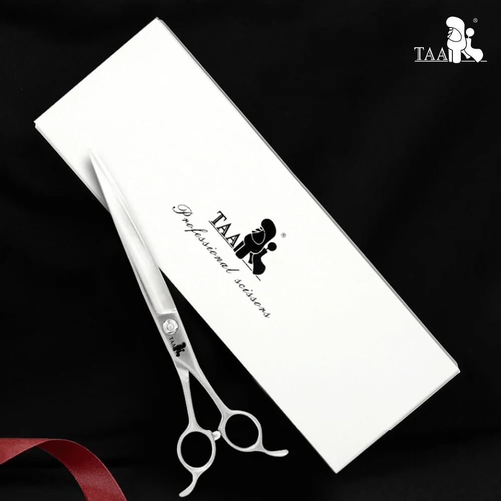 Imagem -05 - Taa Grooming Scissors 35°extreme Curved Pet Scissors For Dog Professional Hairdressing Scissors 440c Alloy Steel Cat Hair Cutter