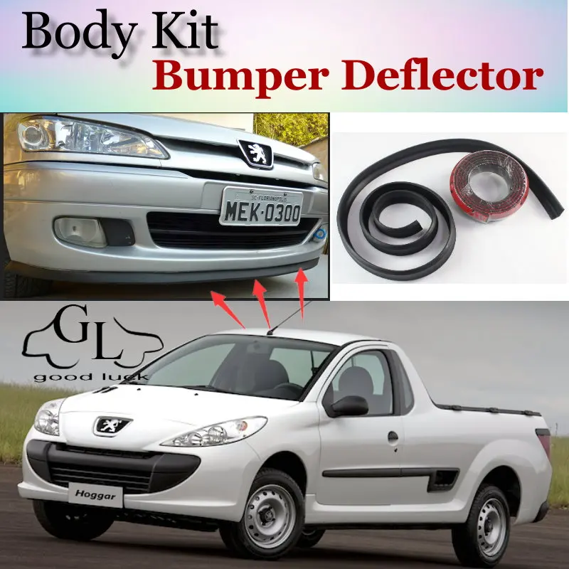 Bumper Lip Deflector Lips For Peugeot Hoggar Front Spoiler Skirt For TopGear Friends Car Tuning View / Body Kit / Strip