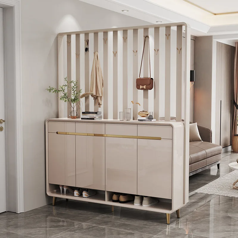 Shoe cabinet integrated entrance cabinet household door screen sofa double-sided partition cabinet light luxury door small apart