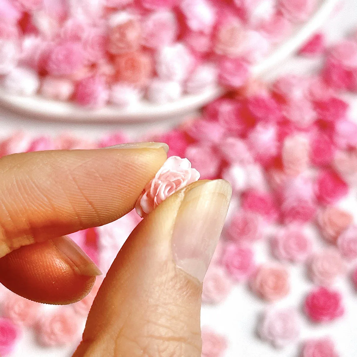 3d simulado criativo macio camélia encantos de unhas doce luminoso 6 cores flores decorações da arte do prego diy brincos projetos de unhas