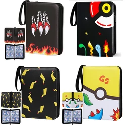 Raccoglitore per Album di Carte da 400 pezzi Photocard PU Zipper Photo Album Carte Holder Toys Collection Folder lettere Pokemones Card Hobby