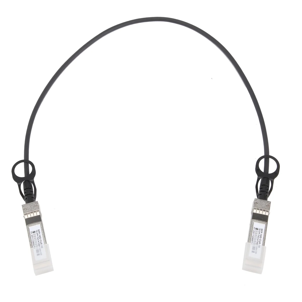 Kabel pasif 10G SFP + Twinax, kawat tembaga terpasang langsung (DAC) 10GBASE SFP untuk SFP-H10GB-CU1M,Ubiquiti, d-link (0.5M)