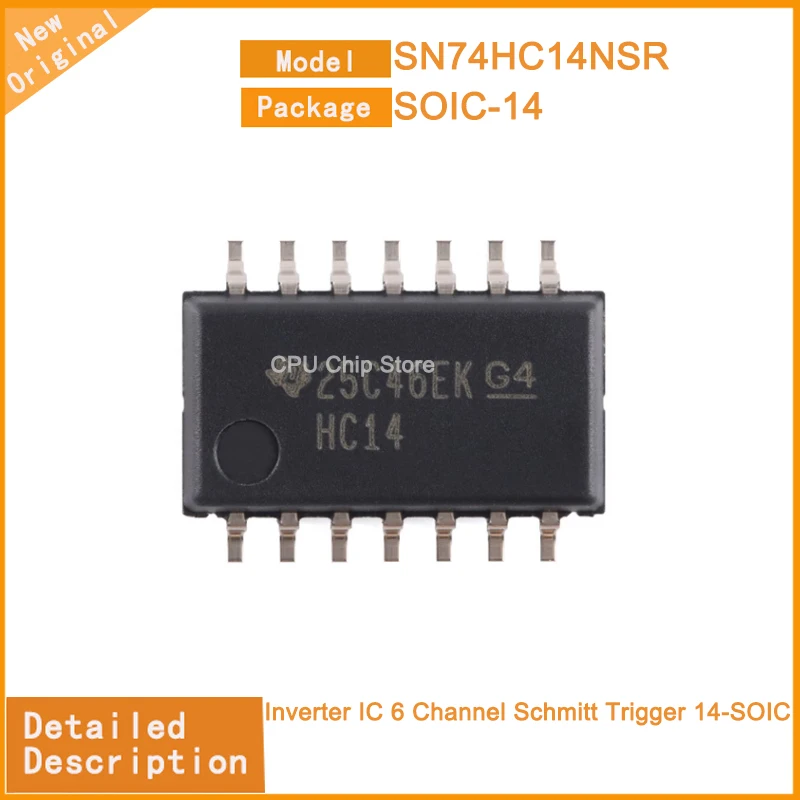 5Pcs/Lot  New Original  SN74HC14NSR   SN74HC14 Inverter IC 6 Channel Schmitt Trigger 14-SOIC