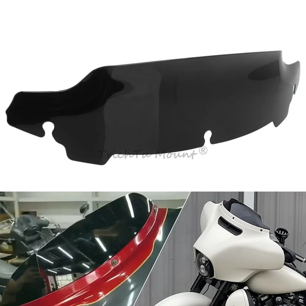 

4.5" Front Windshield Wind Deflectors Fairing Windscreens for Harley Touring Electra Street Glide 2014-2023, Tri Glide 2014-2025