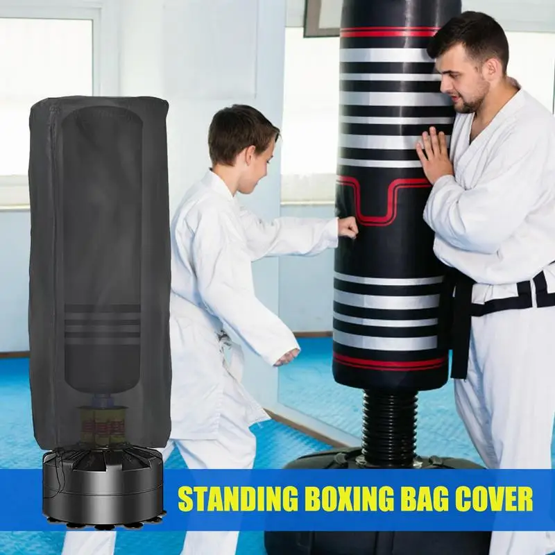 Boxing Bag Cover Standing Boxing Bag Cover Outdoor Waterproof Heavy Boxing Bag Protective Cover with Zipper for Kickboxing