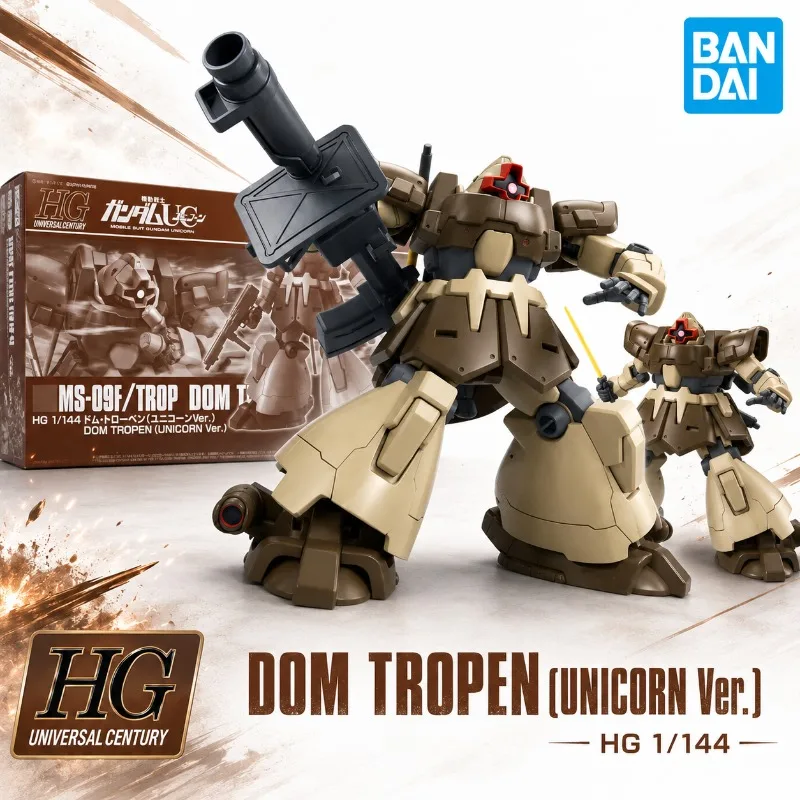 

Bandai HGUC 1/144 Dom Tropen Unicorn Ver MS-09F Anime Action Figure Japanese Plastic Model Kit