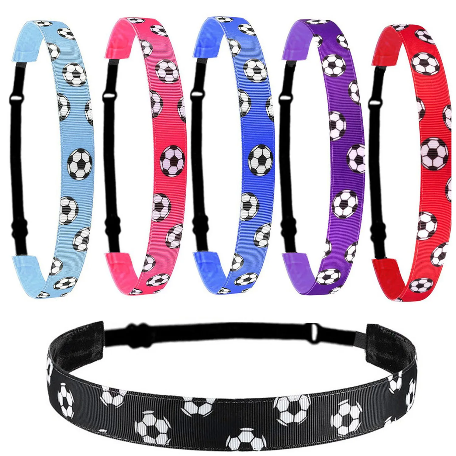

Trendy Children's Printed Soccer Headbands, Non-Slip Sports and Yoga Headbands, Headbands for Student Competitions