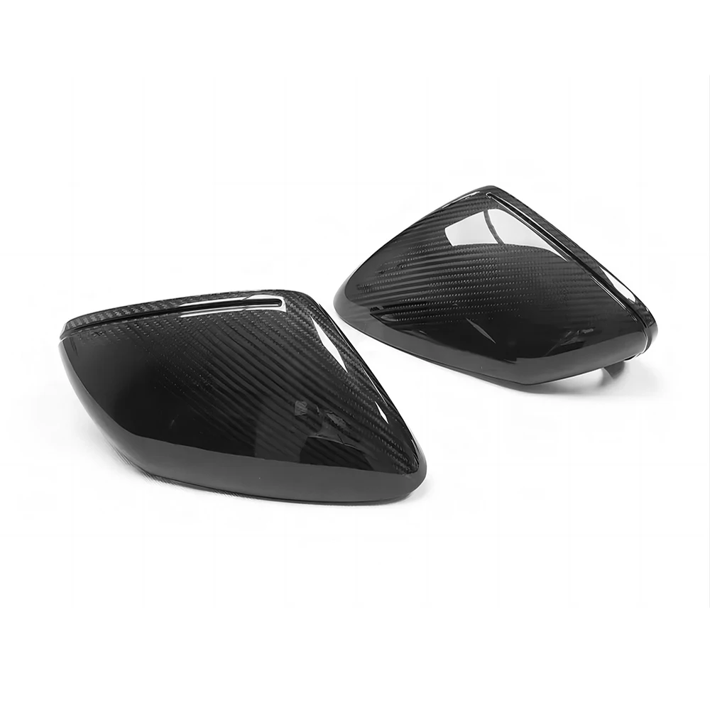 Replacement Rearview Side Mirror Covers Cap For Porsche 19-23 911 992 Carrera 4 S 4S GTS J1 Taycan Dry Carbon Fiber Shell