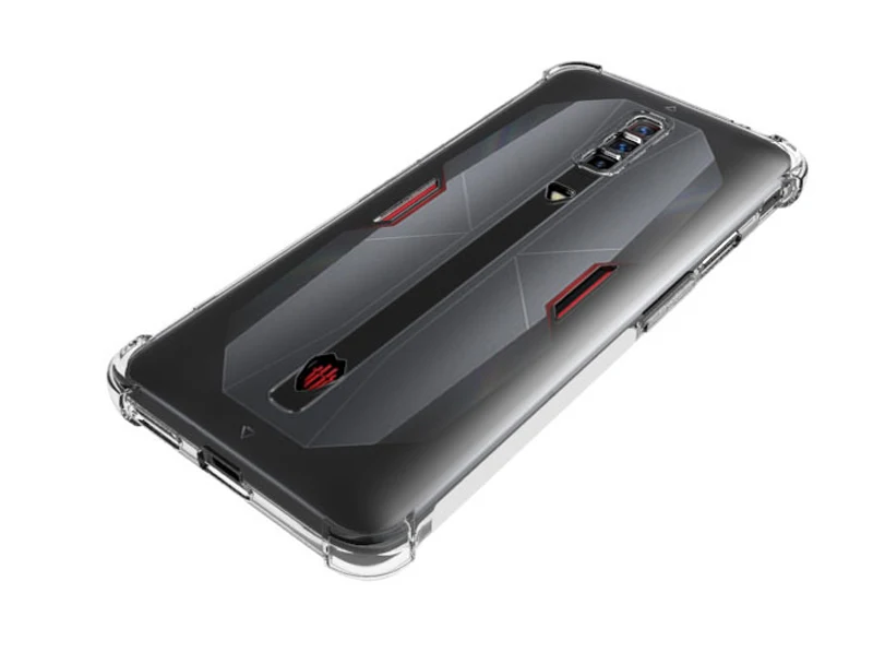 حافظة ZTE Nubia Red Magic 6 NX669J وسادة هوائية شفافة وسادة هوائية مقاومة للصدمات من السيليكون غطاء خلفي من البولي يوريثان لهاتف ZTE Nubia Red Magic 6 Pro