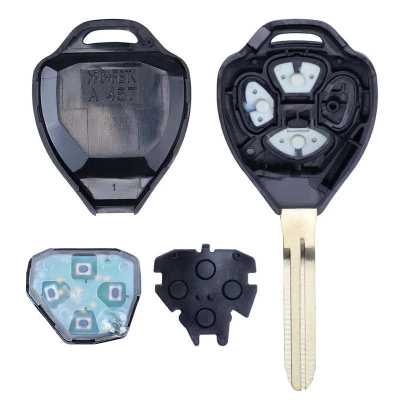 KEYECU Replacement Remote Control Car Key With 4 Buttons 314.3MHz 4D67 Chip Fob for Toyota Alphard 2005 2006 2007 2008 2009