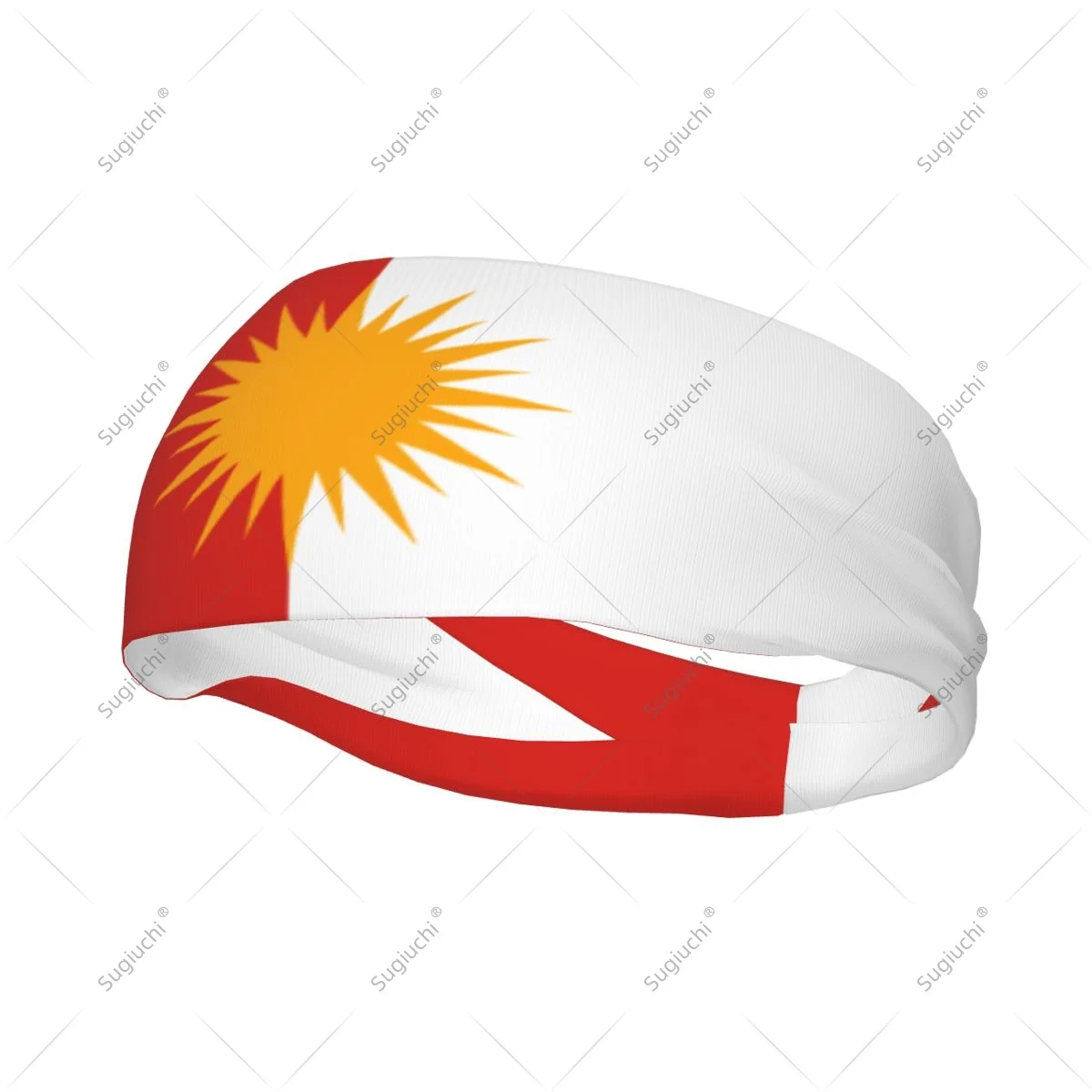 

Men Women Yezidi Flag Elastic Wide Headbands For Yoga Fitness Tennis Running Gym Sports