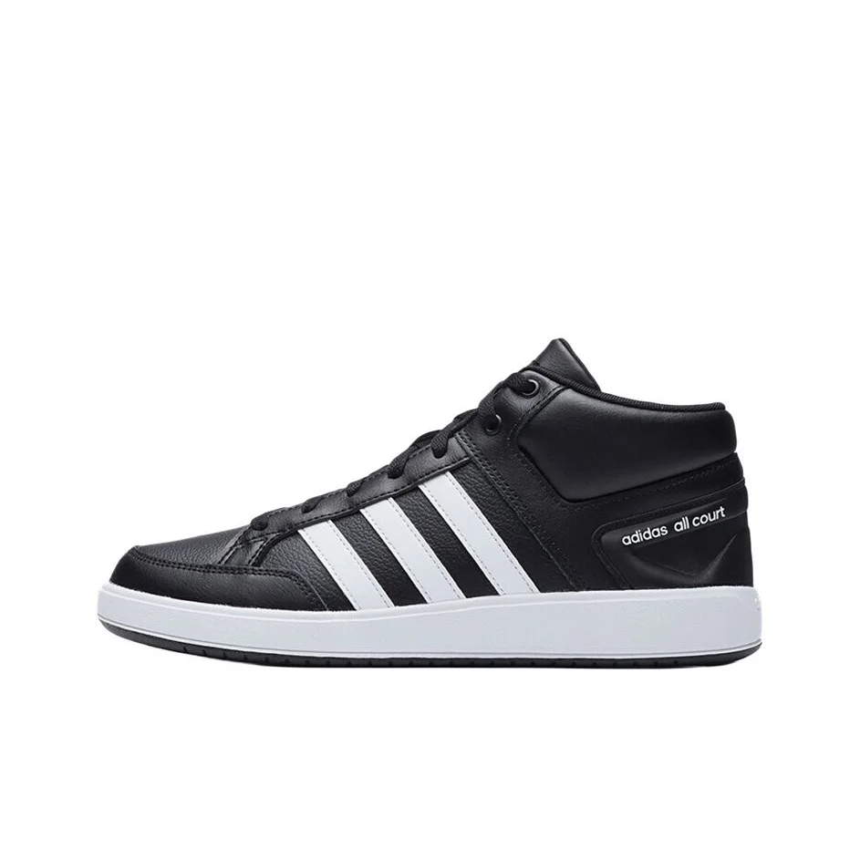 adidas-neo-all-court-mid-comfortable-mid-top-skateboard-shoes-unisex-black-white-h02981
