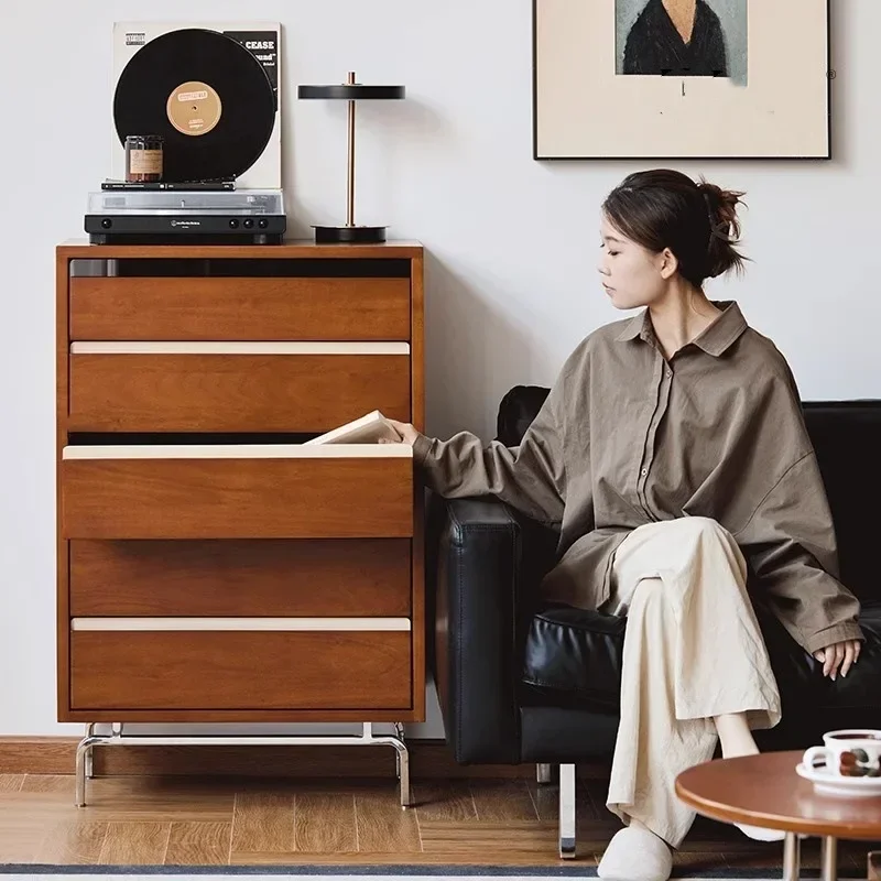 

Living room side cabinet against the wall Standing cabinet Bedroom bedside table Storage drawer Cabinet