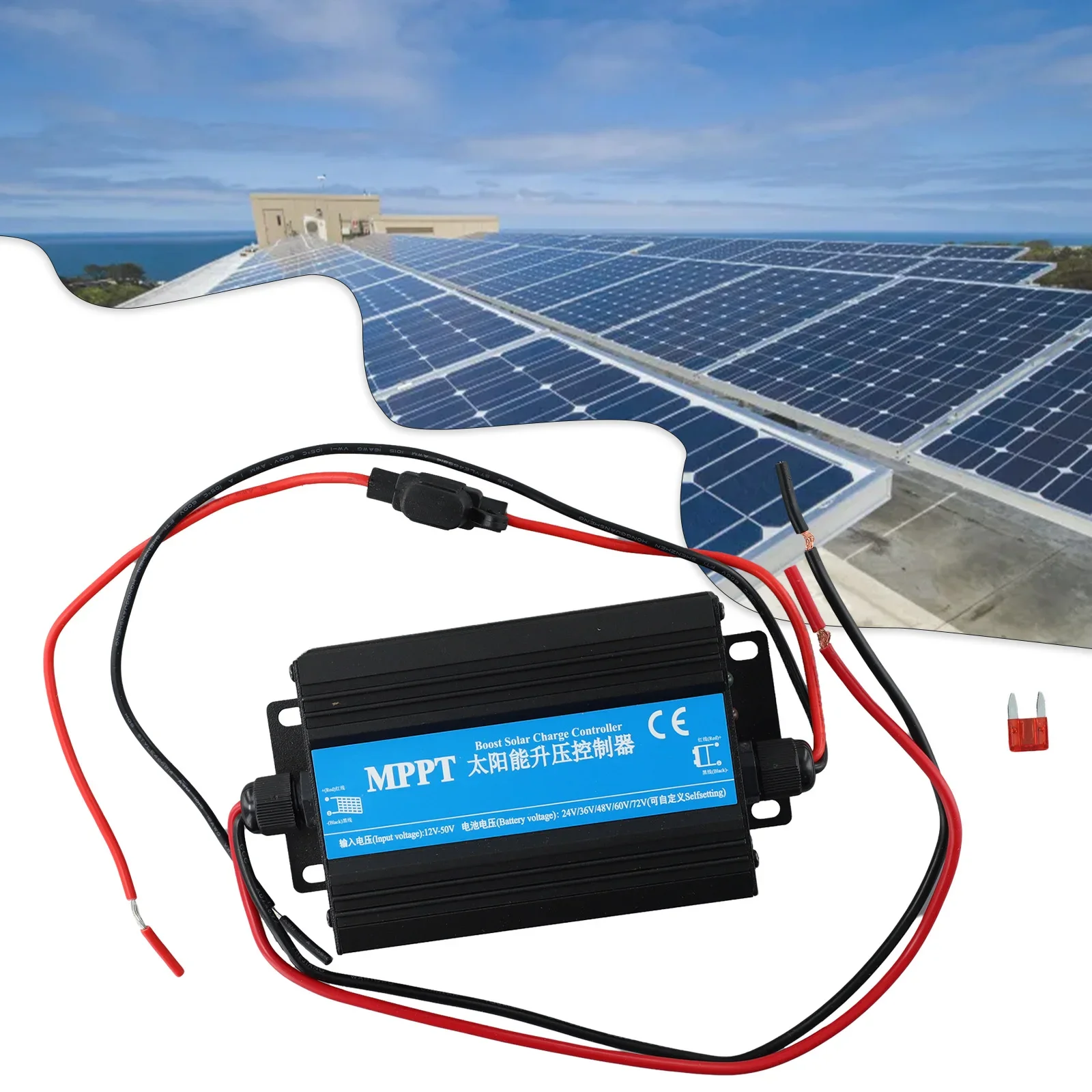 Booster Controller With LED Displays Solar Charge Rules 24-72V CTK300-II High Performance Pvc Solar Booster Controller