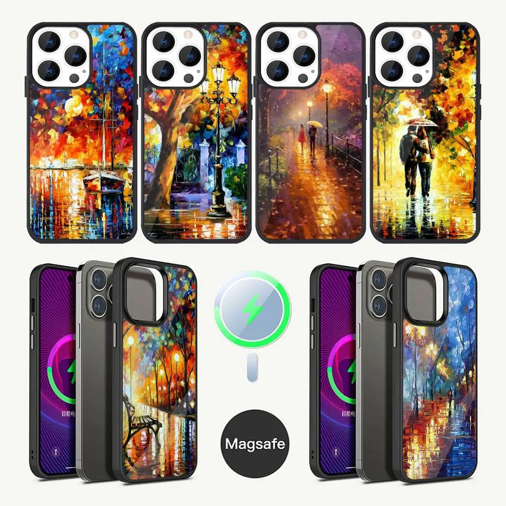 

Чехол для телефона L-Leonid A- Afremov с масляной краской для iPhone 17,16,15,14,13,12,11, Plus, Pro, Max Mini Magsafe с магнитной беспроводной зарядкой