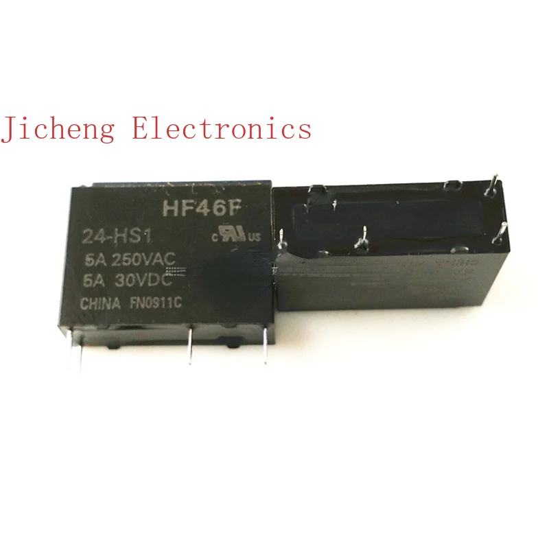 Relay HF46F-5 12 24-HS1 HS1T 5A4-pin Set Of Normally Open HF46F-G