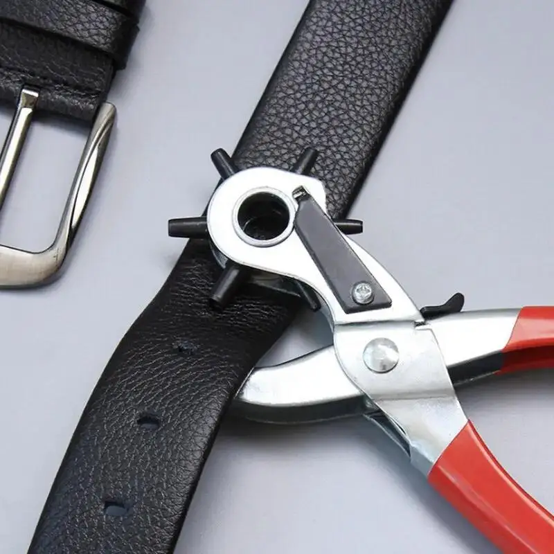Universal Handheld Leather Belt Hole Punch Pliers Watchband Strap Hole Puncher Multifunctional Repair Tools DIY Craft Tool