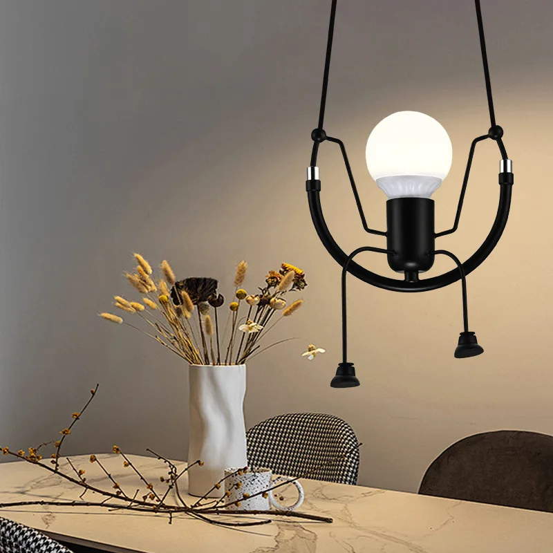 Cross border swing figurine creative pendant light restaurant light new minimalist bedside lamp corridor light corridor light