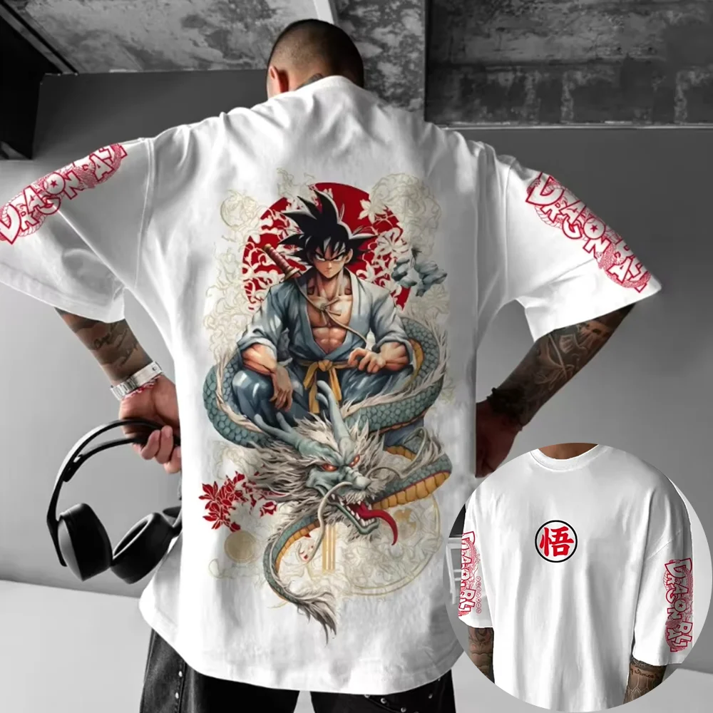 Anime Design T-shirt, Breathable Crew Neck Tee, Elastic and Stylish T-shirt for Sport Enthusiasts and Fashion Lovers.