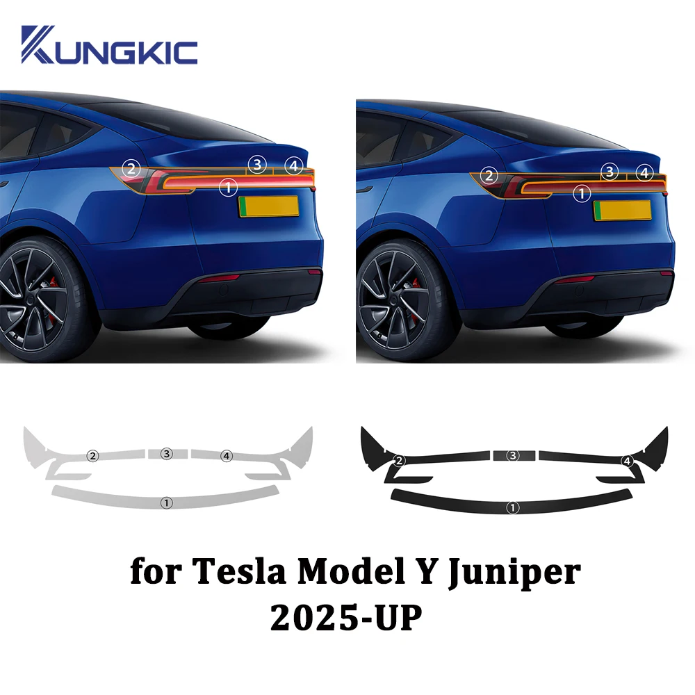 

For Tesla Model Y Juniper Model y 2025 2026 TPU Car Headlight Fog Tail Light Film Paint Protection Anti-scratch Accessories