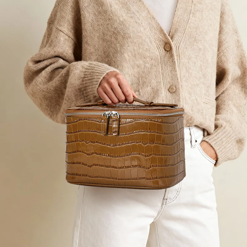 aidani-genuine-leather-crocodile-pattern-small-square-bag-for-women-large-capacity-portable-cosmetic-bag-women's-bag-storage