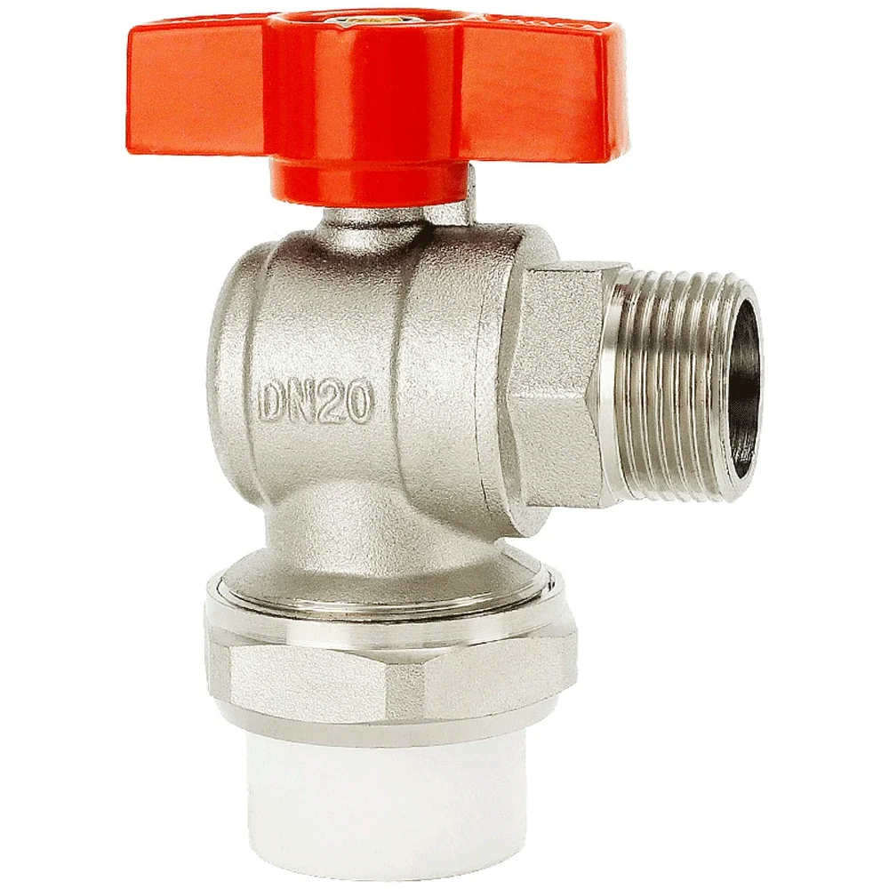 

PPR Pipe Water 1" BSPP Male Thred Elbow Ball Valve Union Fitting Meter Tube Brass 25mm/32mm Connection