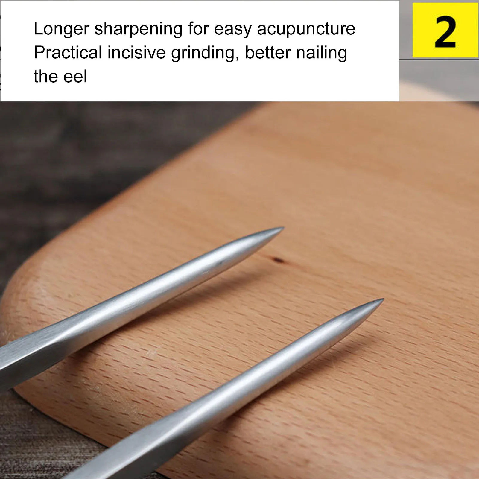 Japanese  Eel Spike 304 Stainless Steel T Shaped Fish Eel Nail for Home Kitchen Restaurant Kitchen Supplies Kill Fish Nail