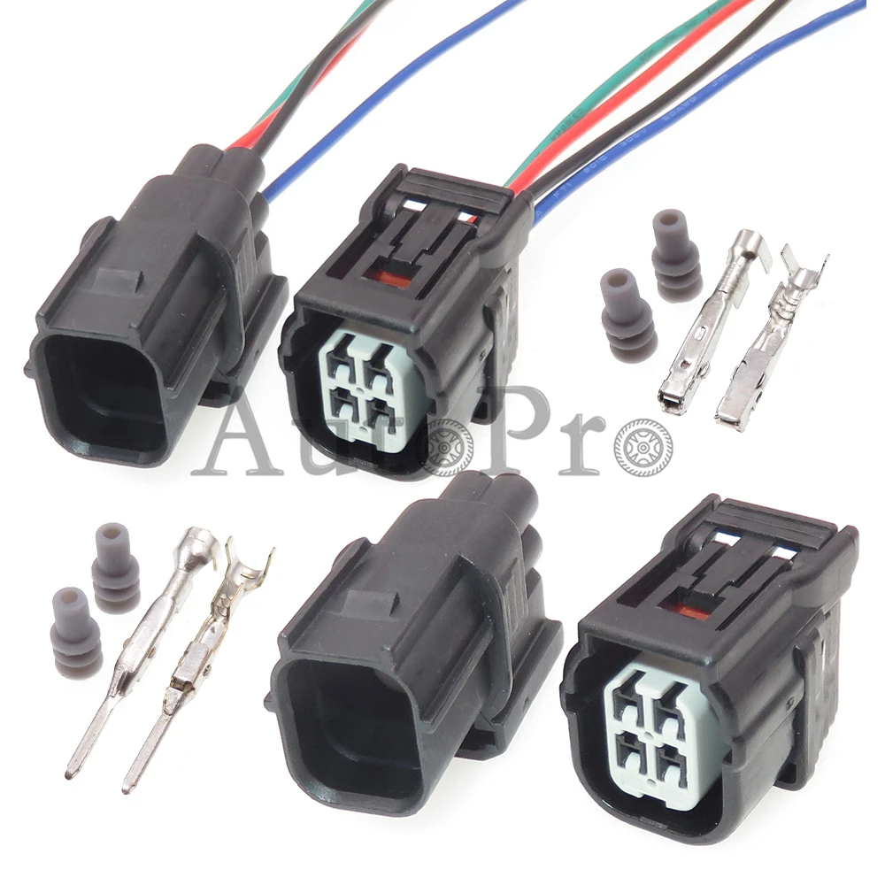 1 Set 4 Hole Car Waterproof Connector AC Assembly 6189-7039 6188-4776 Auto Oxygen Sensor Electric Cable Socket