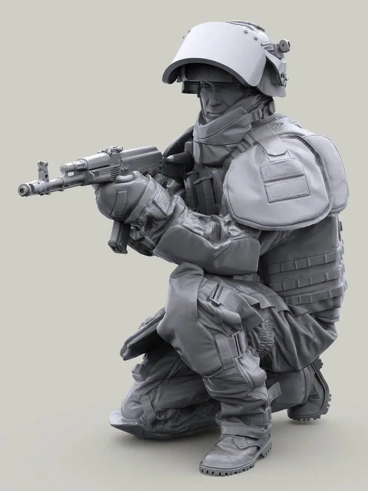 1/35 Désminérateur russe moderne, figurine de soldat en résine, GK, thème militaire, kit non assemblé et non peint