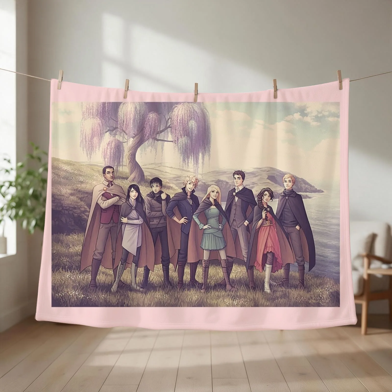 keeper of the lost cities character Throw Blanket couch cozy soft plush fuzzy picnic outdoor blanket