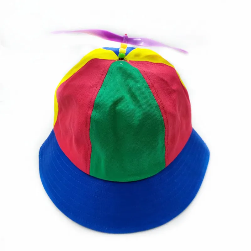 20 Farben Lustiger Propeller Regenbogen-Hubschrauber-Baseballkappe Größe S&L Unisex Kinder Teenager Kleine Köpfe Zylinder für Männer Frauen – Detail 24