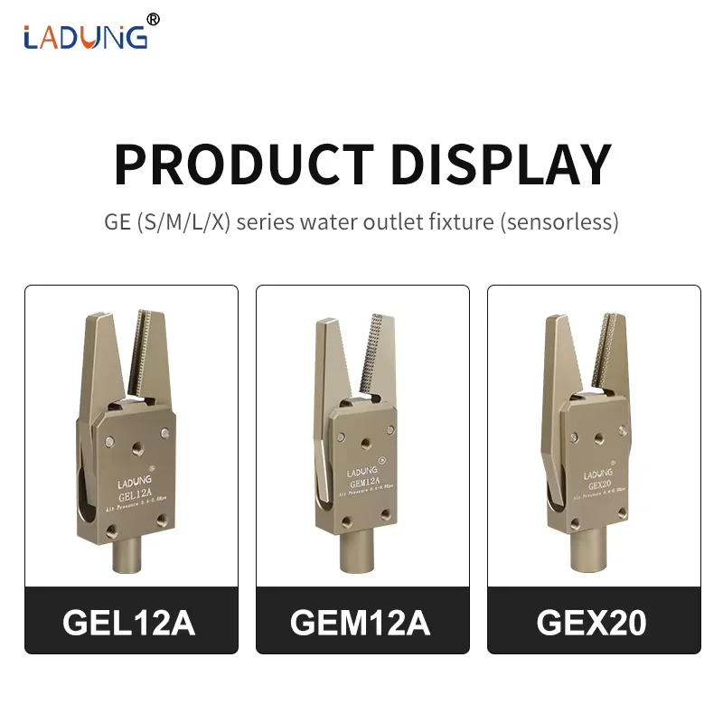 Mini Pneumatic Two-Finger Gripper GE08/12 Injection Molding Machine Robot Mechanical Arm Accessory Double Jaw Air Sprue Gripper