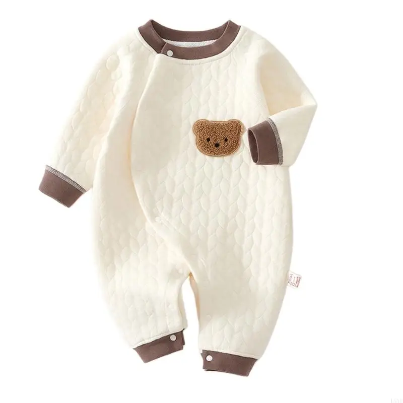 

L5YF 3-слойное боди, комбинезон, осенний костюм, комбинезон с длинными рукавами, теплый наряд