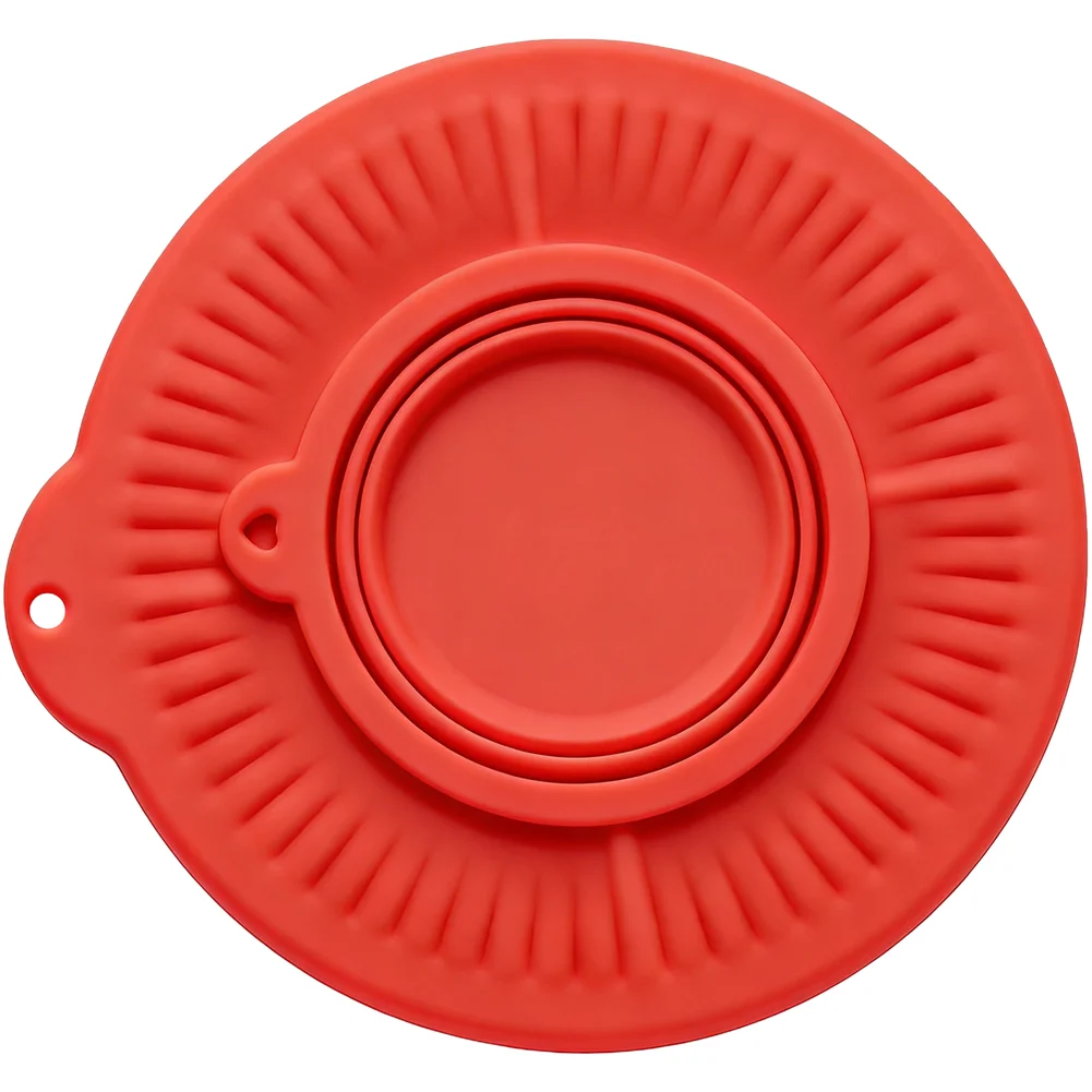 Fit Silicone Cover for 4.5 5 Quart Stainless Steel Mixing Bowl Splash Proof for Smooth or Chunky Mixtures Foldable