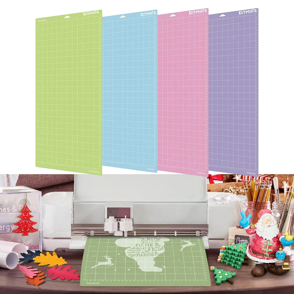 1pc Dies And Templates High Quality Cutting Mat Cutting Plotter Pad Adhesive Cutting Mat Blue/purple/green/pink