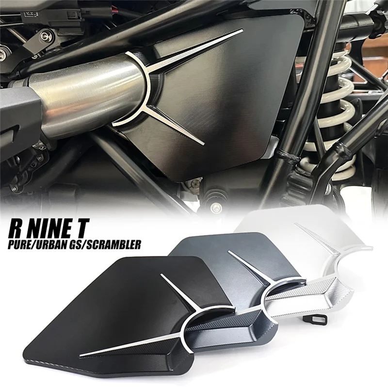 Motorcycle Side Panel Fairing Cover Frame Guard Airbox Cover for R9T RNINET Urban Pure 2021-2023(Titanium)